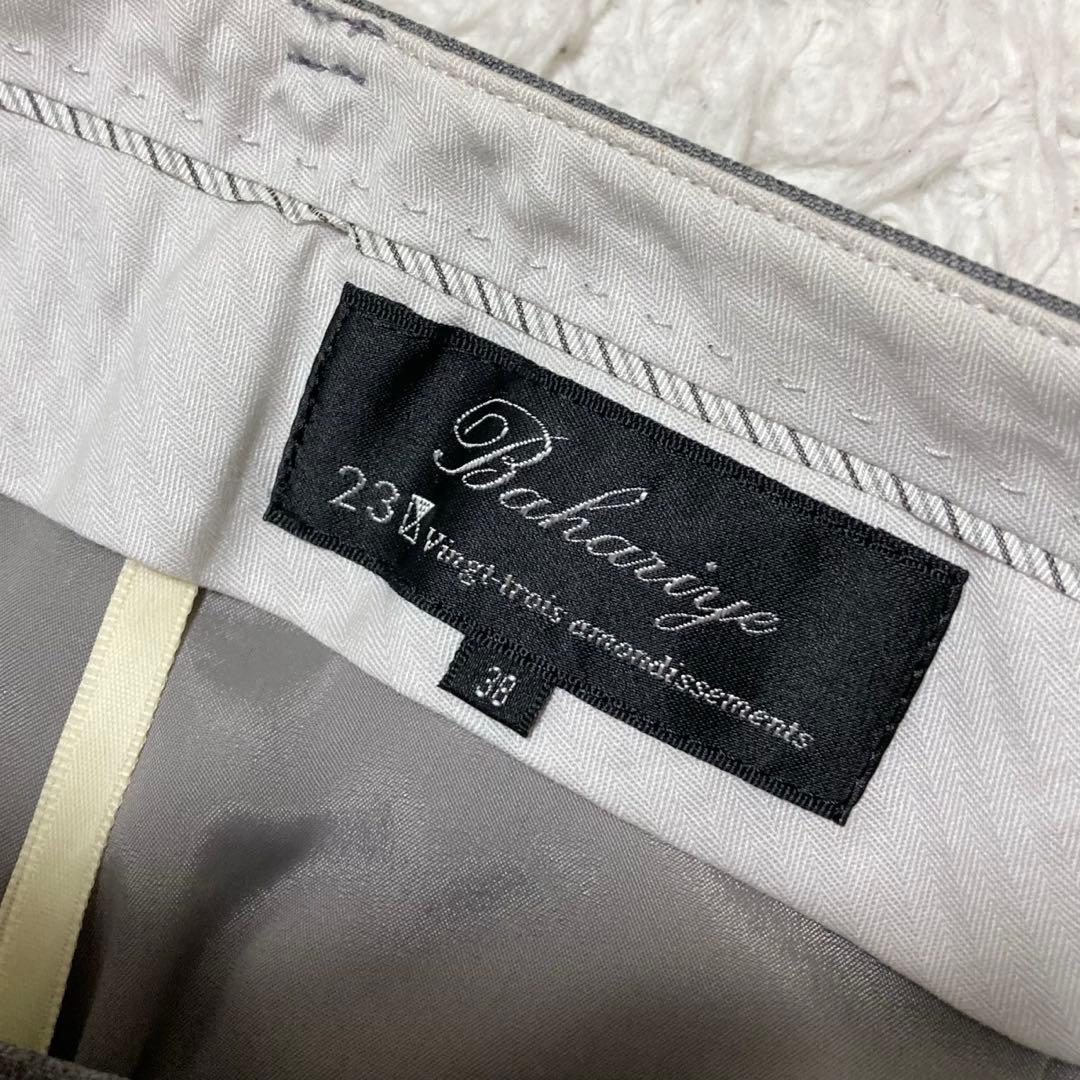 極美品♡23区 Bahariye パンツスーツ セットアップ ストライプ グレー