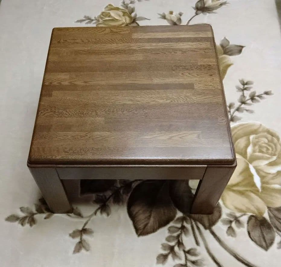 良品！コスガ 木製コンパクトテーブル ブラウン