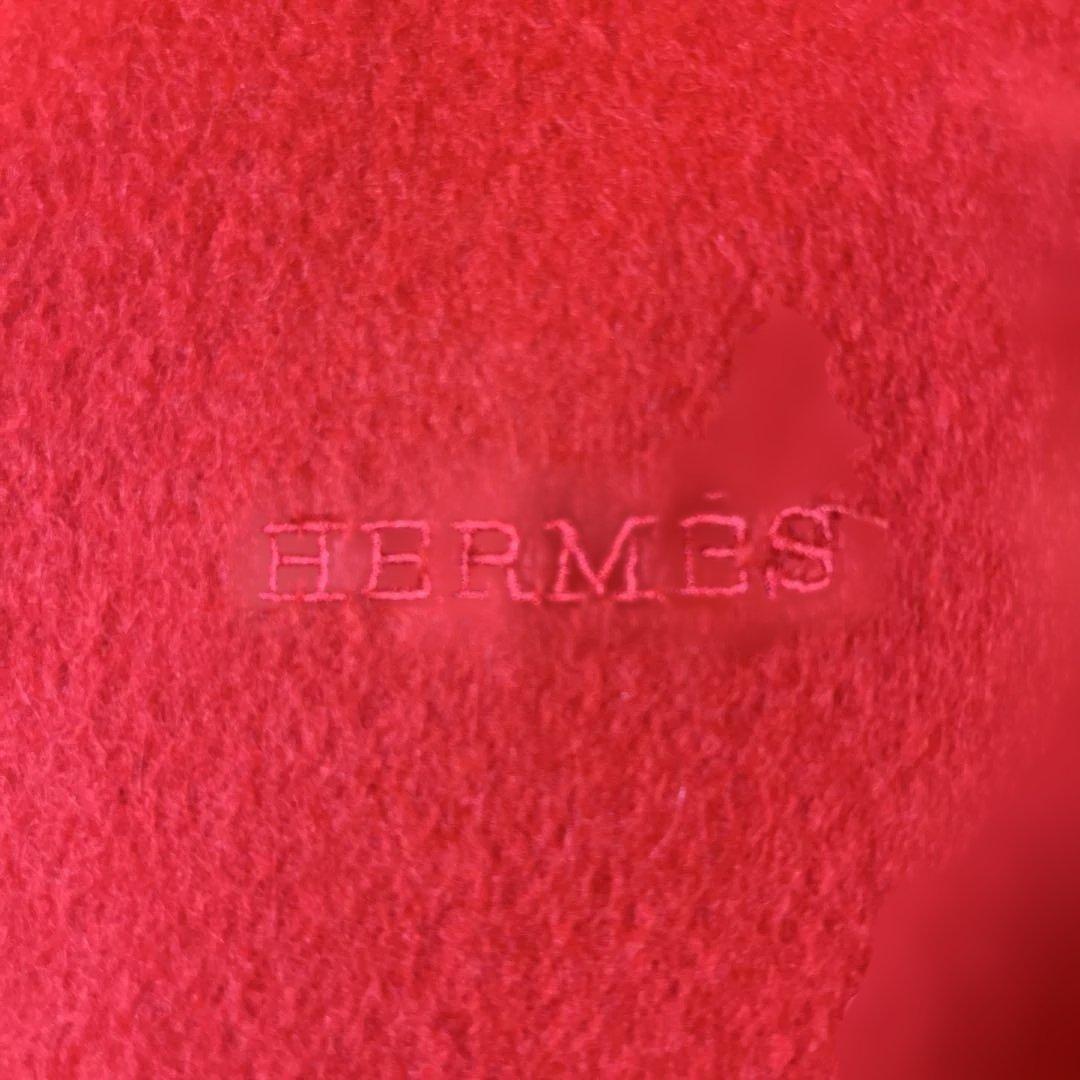 HERMÈS 赤 カシミアウール ストール