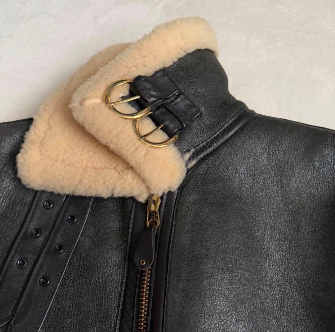 Schott 38 B-3 フライトジャケット シープスキン ブラウン