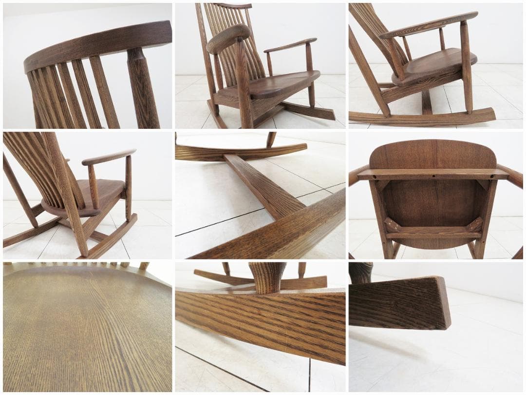 飛騨 北々工房 ロッキングチェア タモ無垢 264,000円 検キツツキアクタス