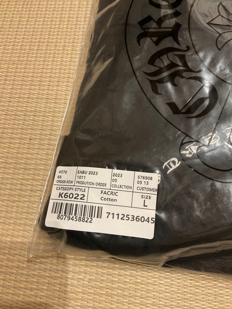 【新品・未使用】CHROME HEARTS ブラック Tシャツ　Lサイズ