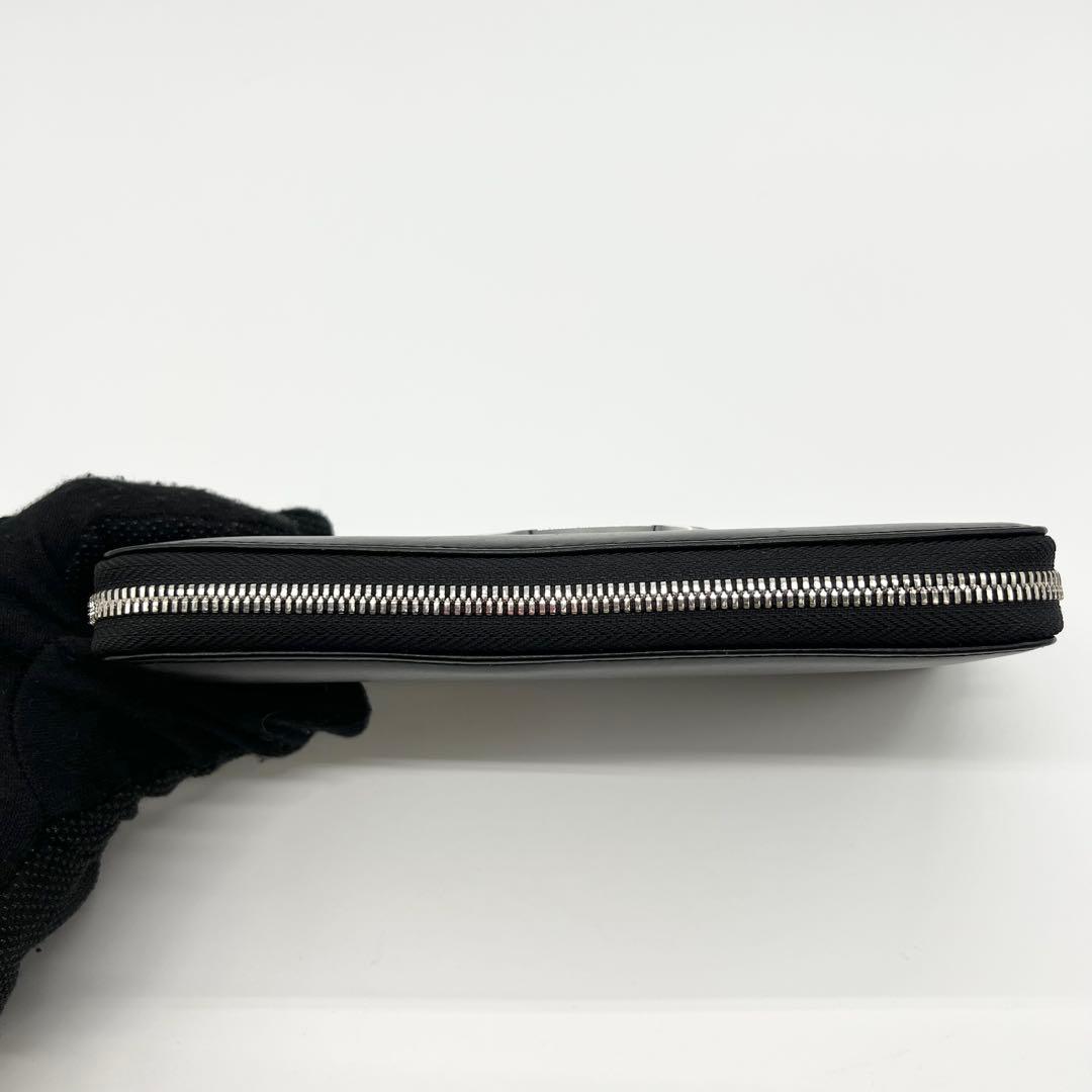 極美品✨DIESEL　長財布　Dロゴ　HOLI-D　レザー　ブラック　現行