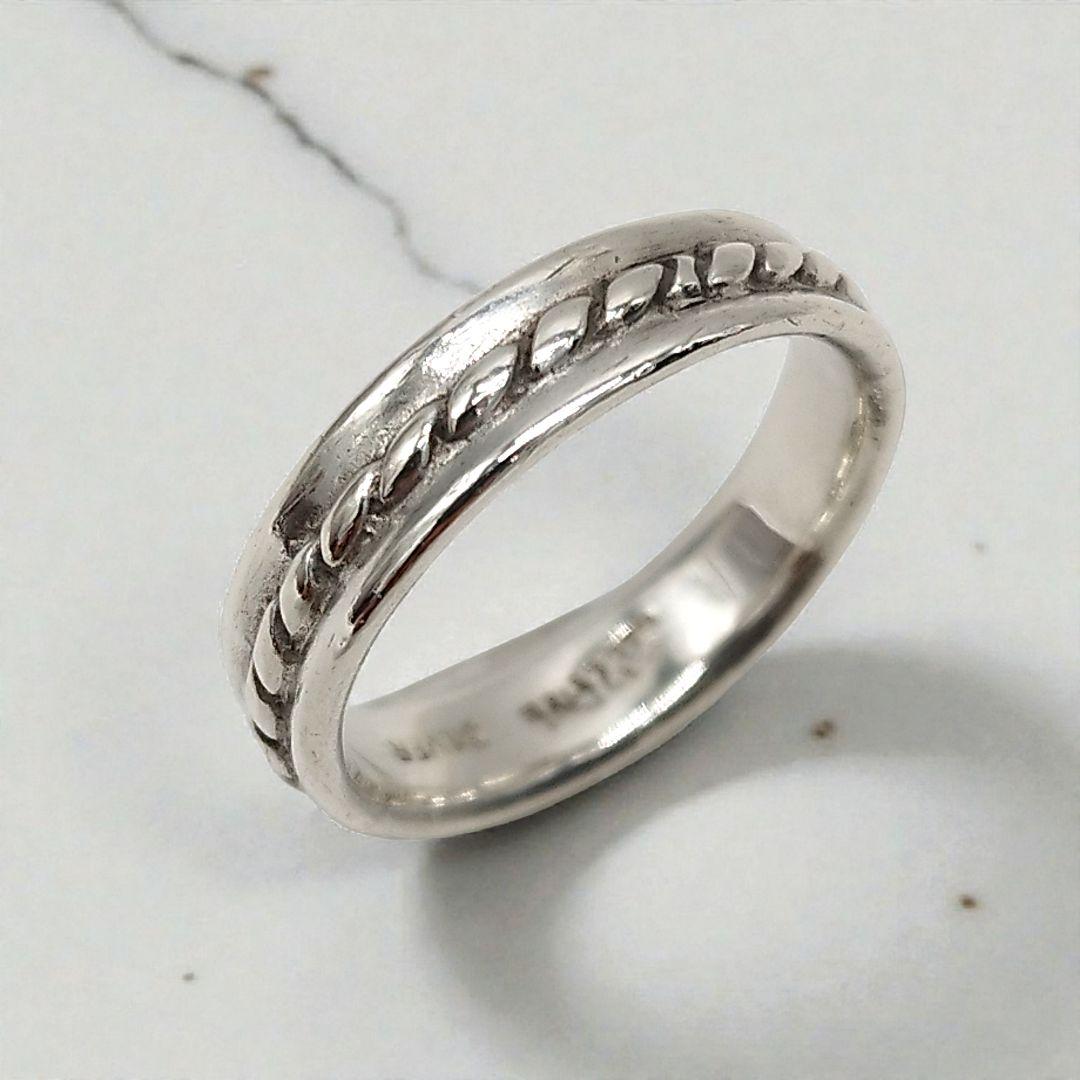 ジャンポール・ゴルチエ　指輪　16号　ロープモチーフ　シルバー925