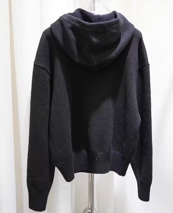 新品 Amiparis アミパリスニット パ-カー 黒 M