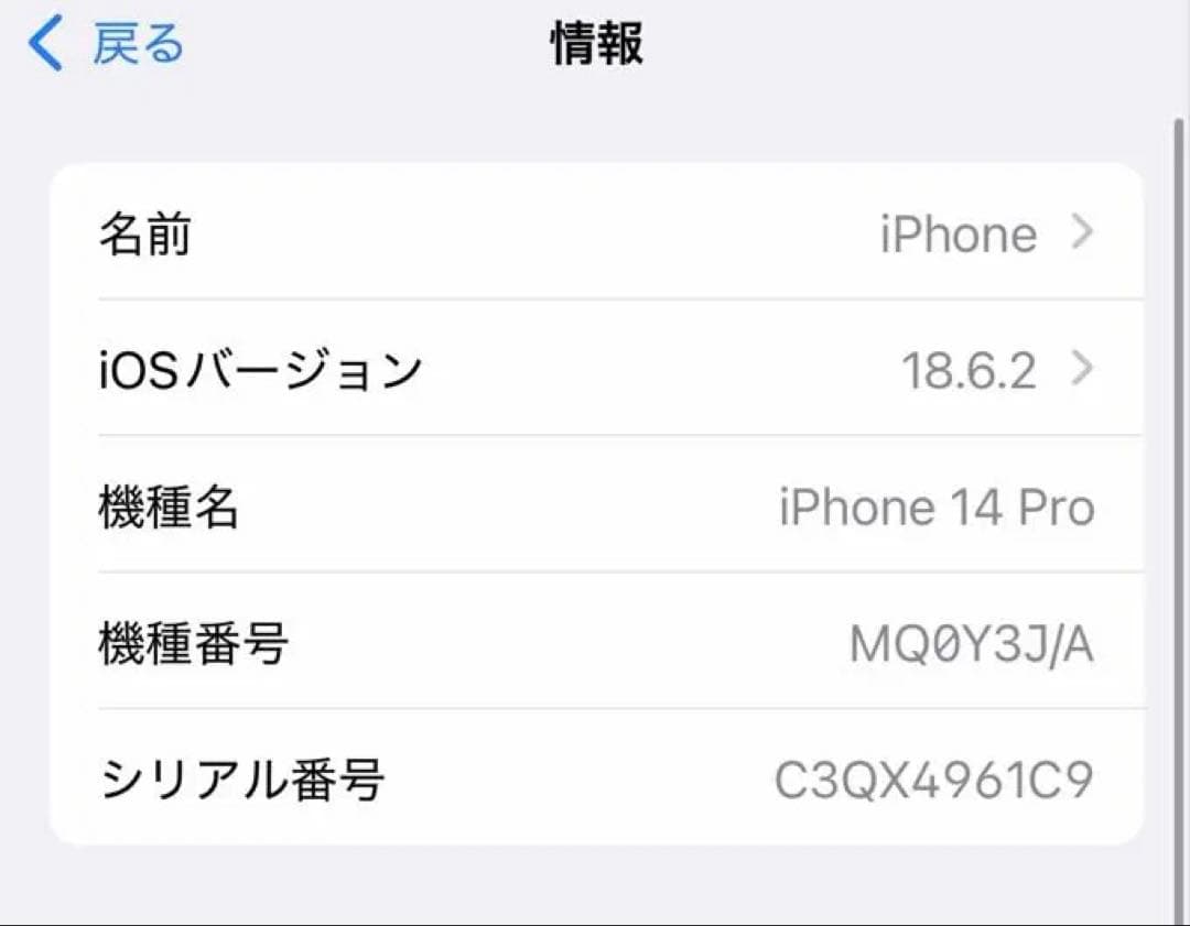iPhone 14 Pro シルバー 256GB