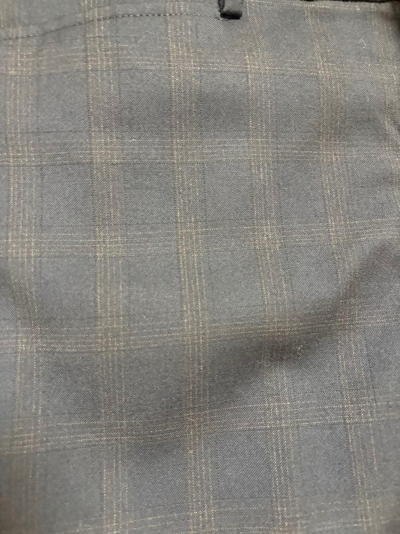 【SALE中】HILTON ネイビー チェック柄 パンツスーツ