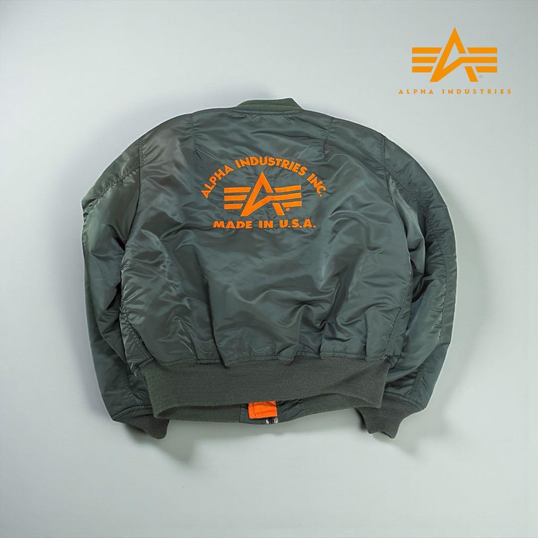✨希少✨90s USA製 ALPHA INDUSTRIES MA-1 XL ロゴ