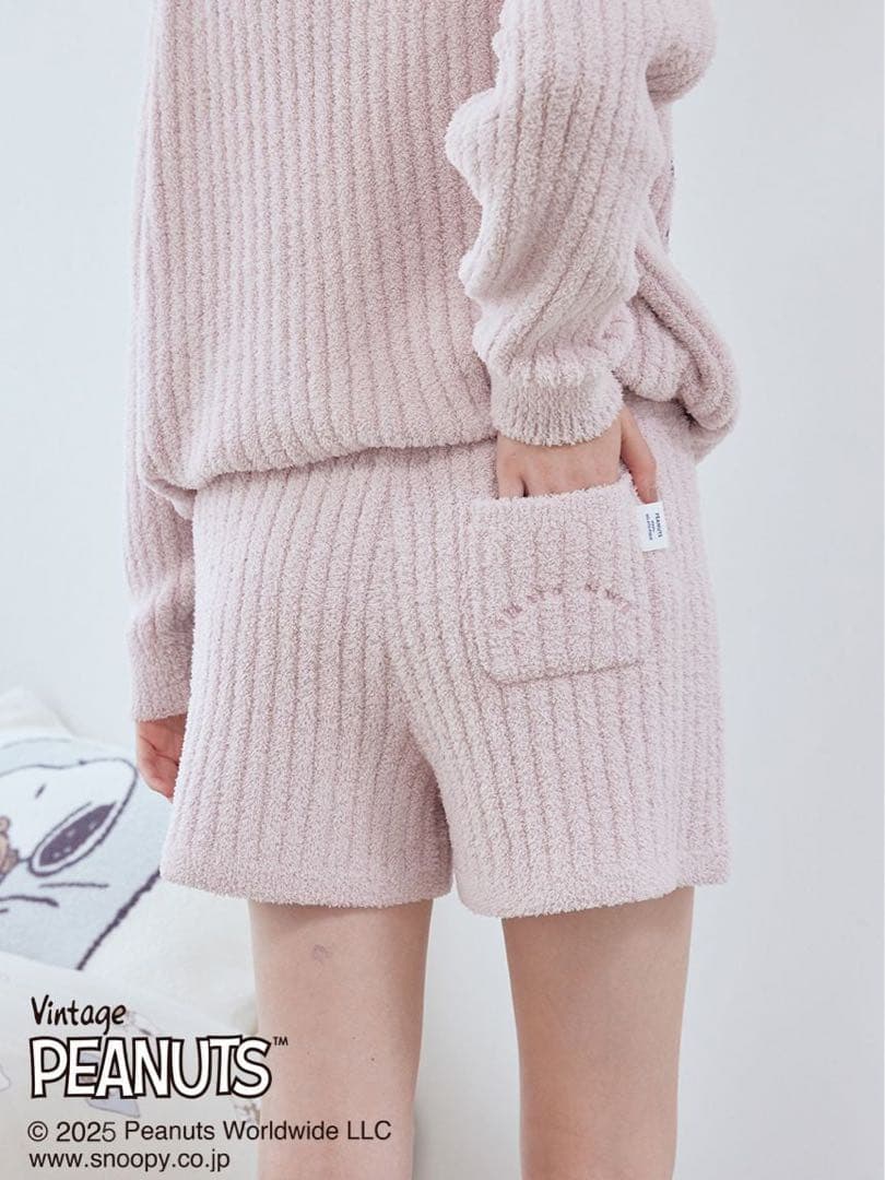 【PEANUTS】SNOOPY×BEAR ジャガードプルオーバー&ショートパンツ