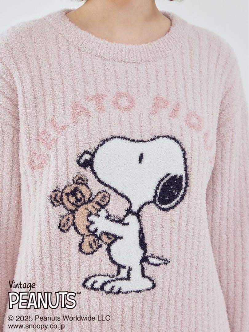【PEANUTS】SNOOPY×BEAR ジャガードプルオーバー&ショートパンツ