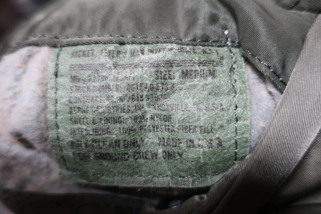 ALPHA アルファ USA製 80s MA-1 グランドクルー Mサイズ