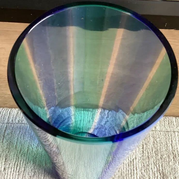 アンティーク　ベネチアンガラス　ムラーノガラス 花瓶 H34cm