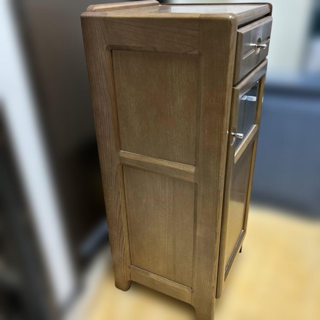 karimoku カリモク 電話台 キャビネット 木製 サイドチェスト 中古