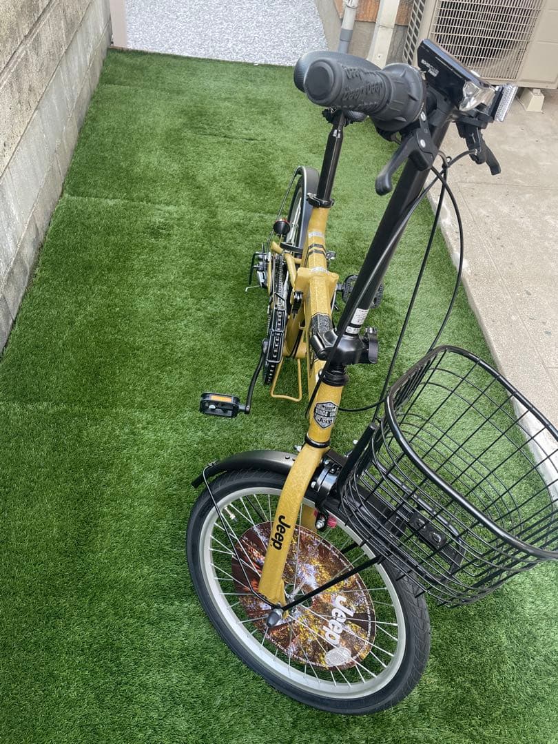 美品 【Jeep】JE-206G 20インチ折りたたみ自転車 CAMEL