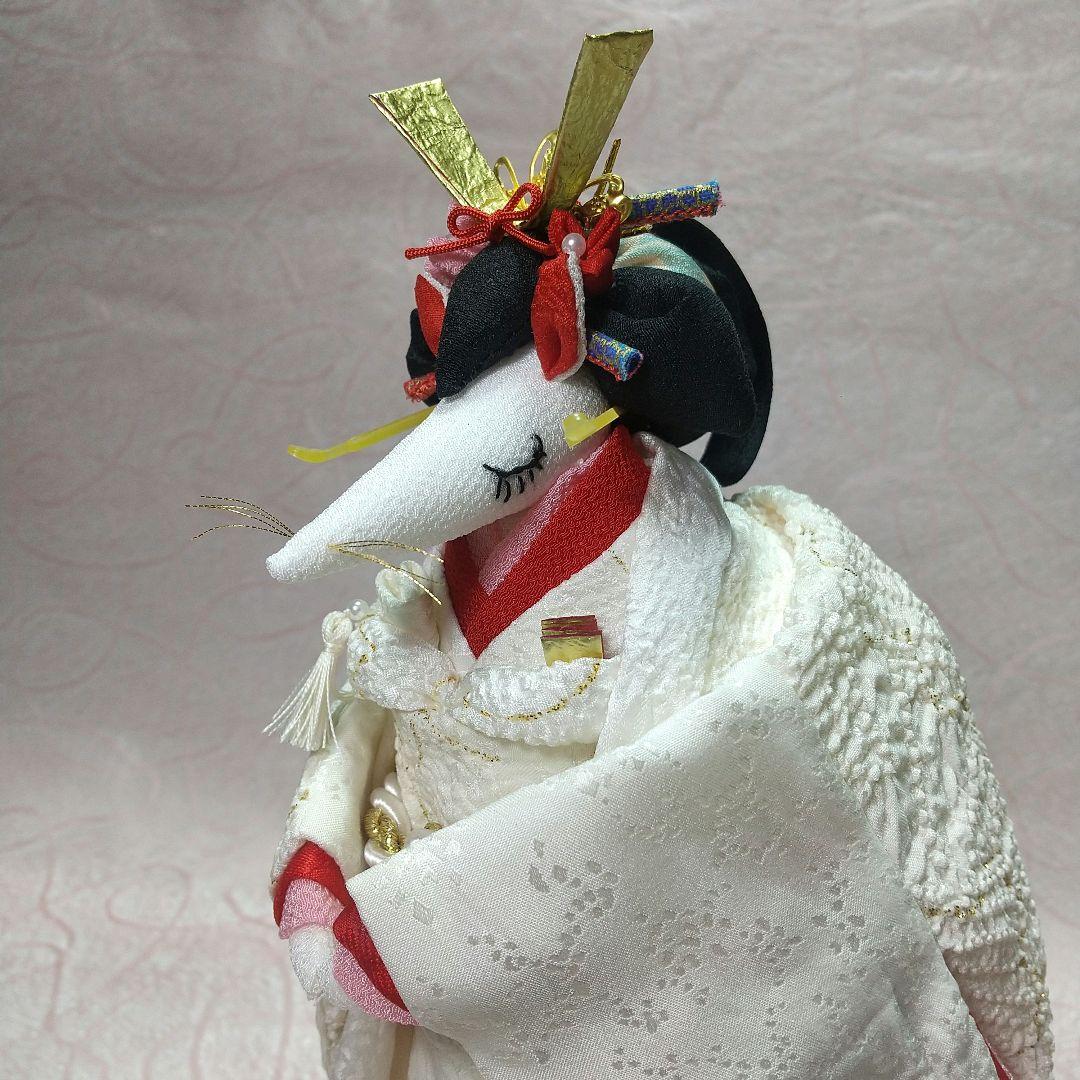 ちりめん細工 狐の花嫁