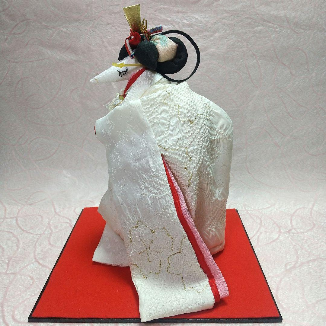 ちりめん細工 狐の花嫁