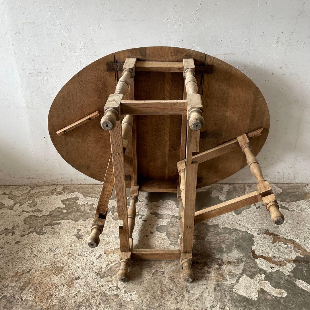 noonゲートレッグテーブル ドロップリーフテーブル 剥離