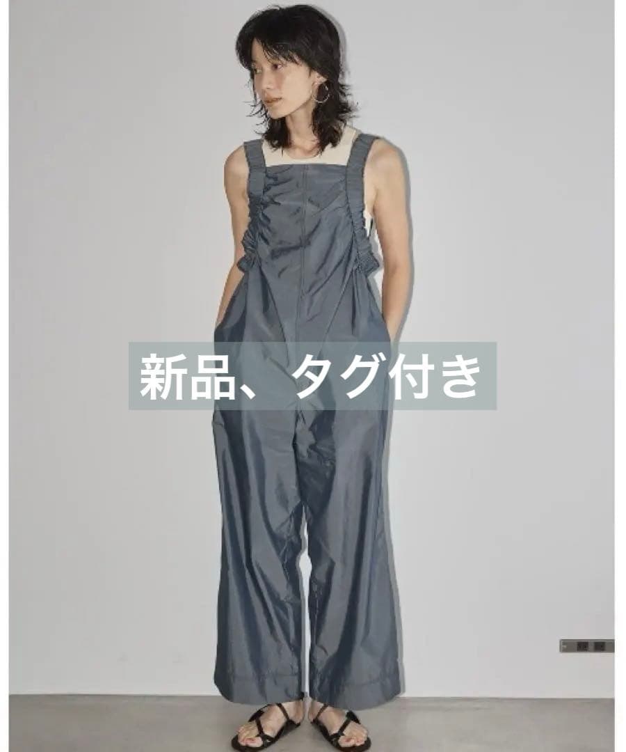 新品　トゥデイフル　 サイドギャザーコンビネゾン　サロペット　スザンヌ着用