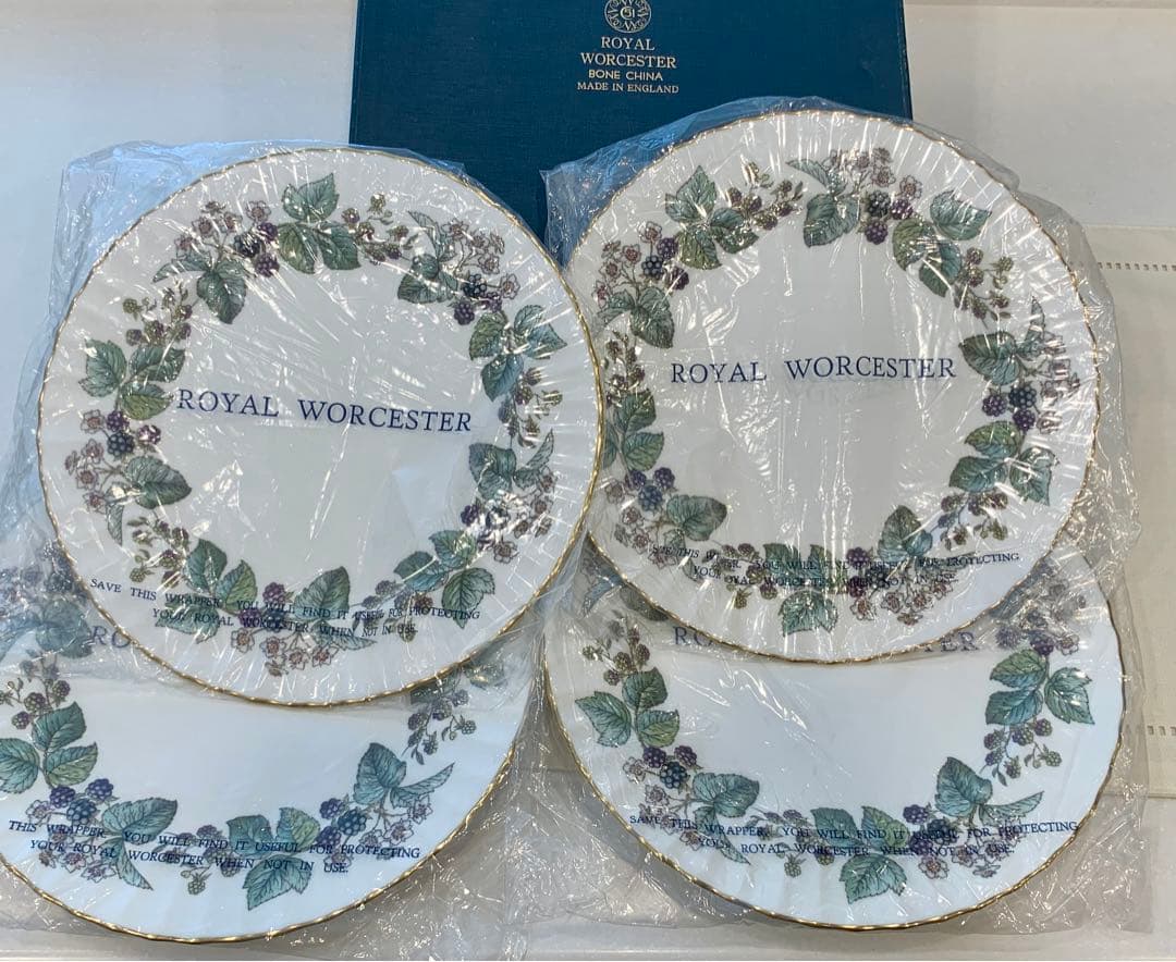 【美品】ロイヤルウースター　ラビニア　ディナープレート　大皿4枚セット