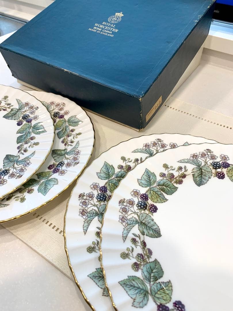 【美品】ロイヤルウースター　ラビニア　ディナープレート　大皿4枚セット