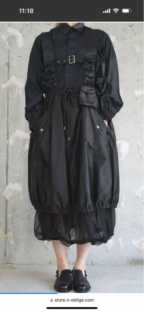 noir kei ninomiya ジャンパースカート