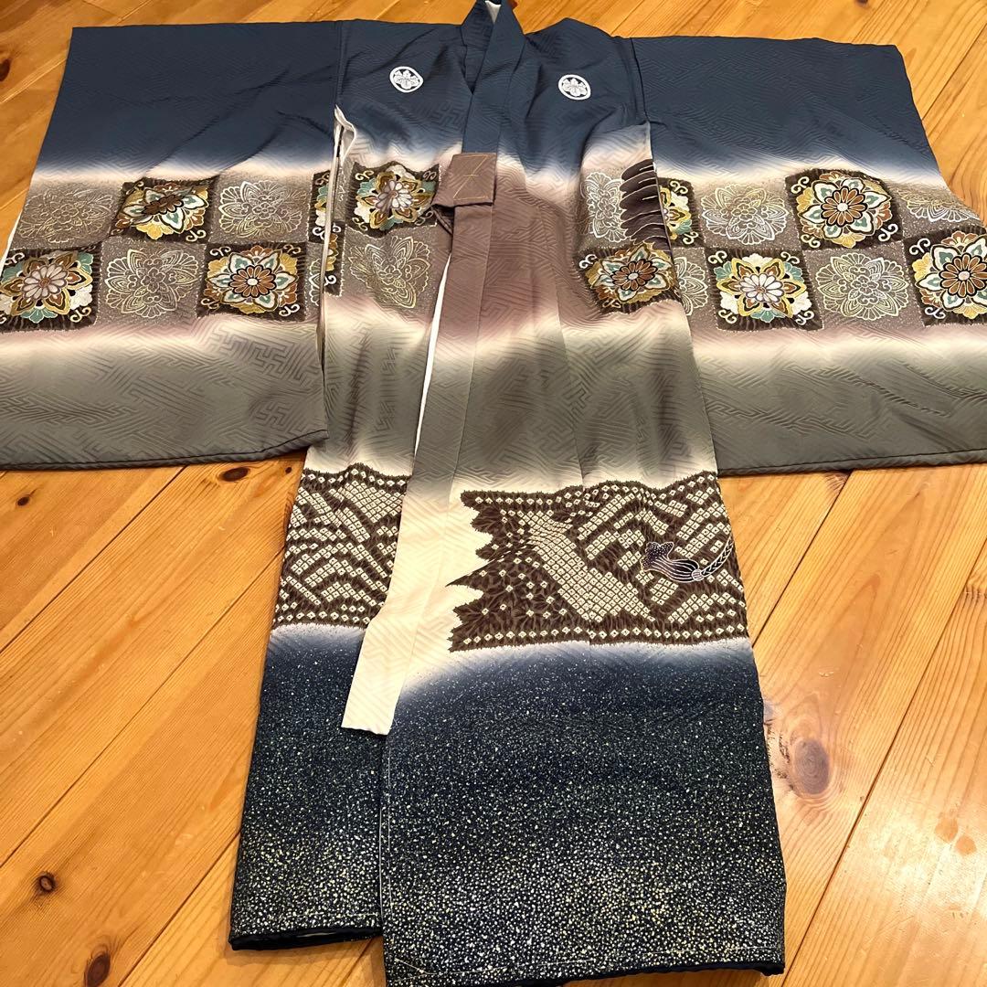 男の子　七五三　着物　正絹　美品