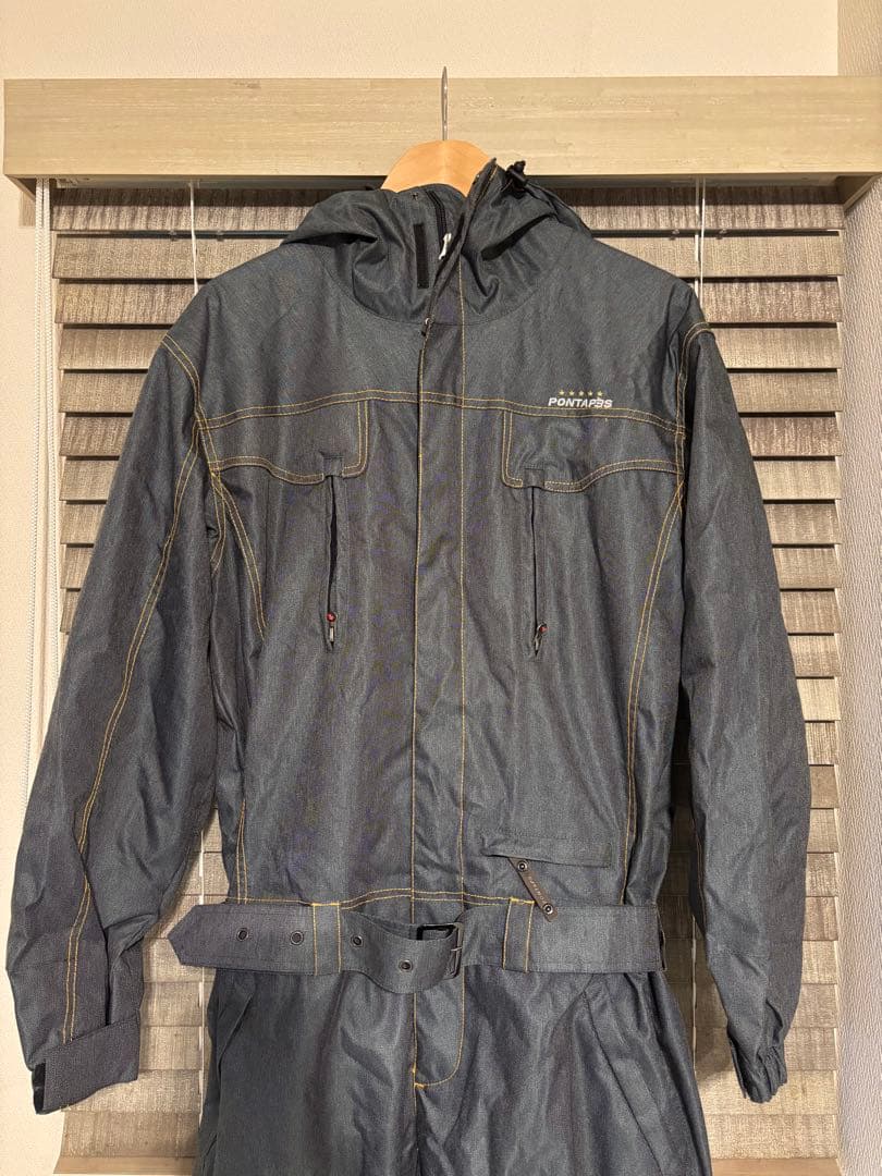 スノーボードウェア　ツナギ　ダークグレーMサイズ