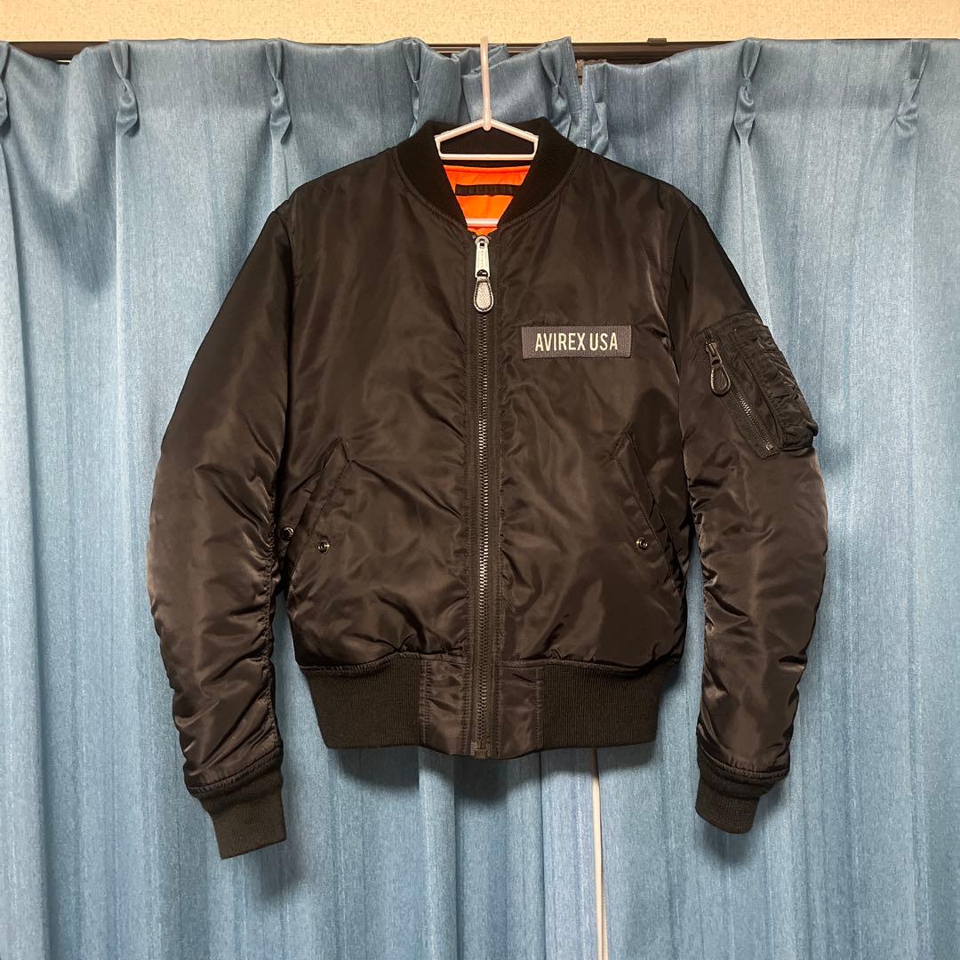 AVIREX USA MA-1 フライトジャケット ブラック