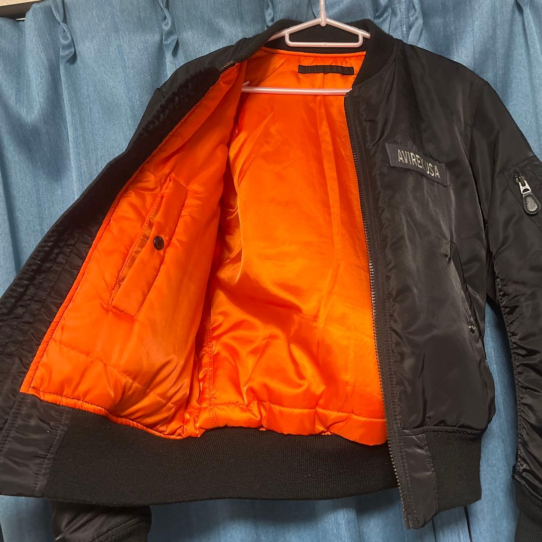 AVIREX USA MA-1 フライトジャケット ブラック