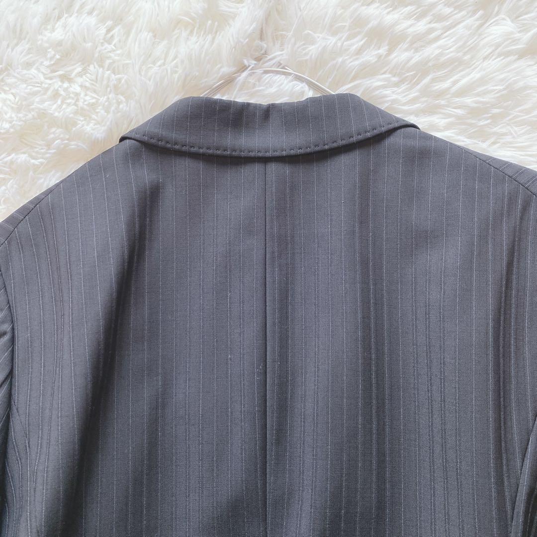 【44/46】23区（ニジュウサンク）パンツスーツ　大きいサイズ　ストライプ