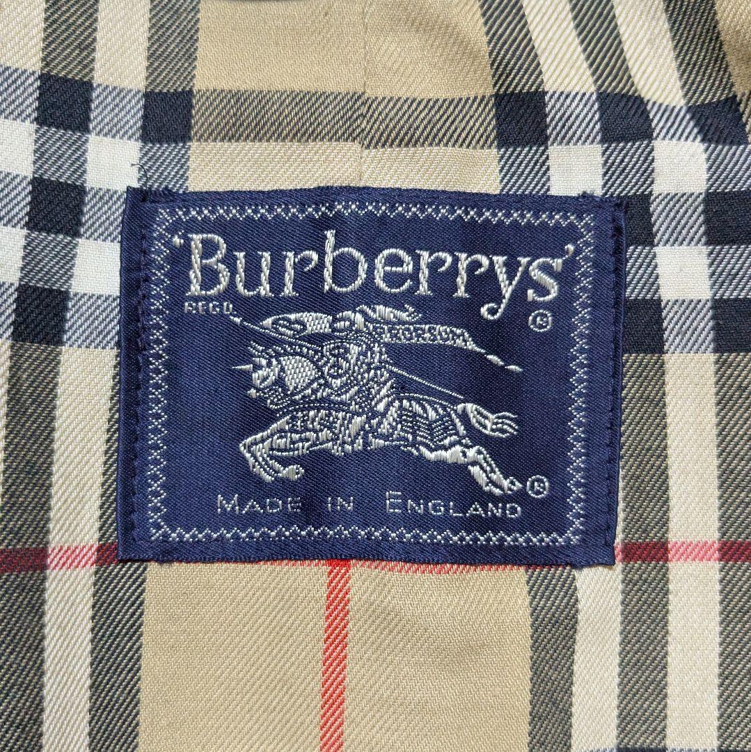 美品 英国製 80s バーバリー ステンカラーコート メンズ C84C