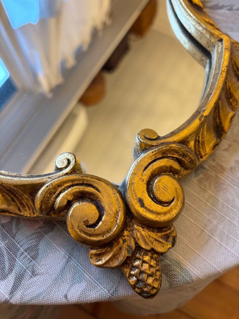 バロックスタイル ゴールド壁掛け鏡