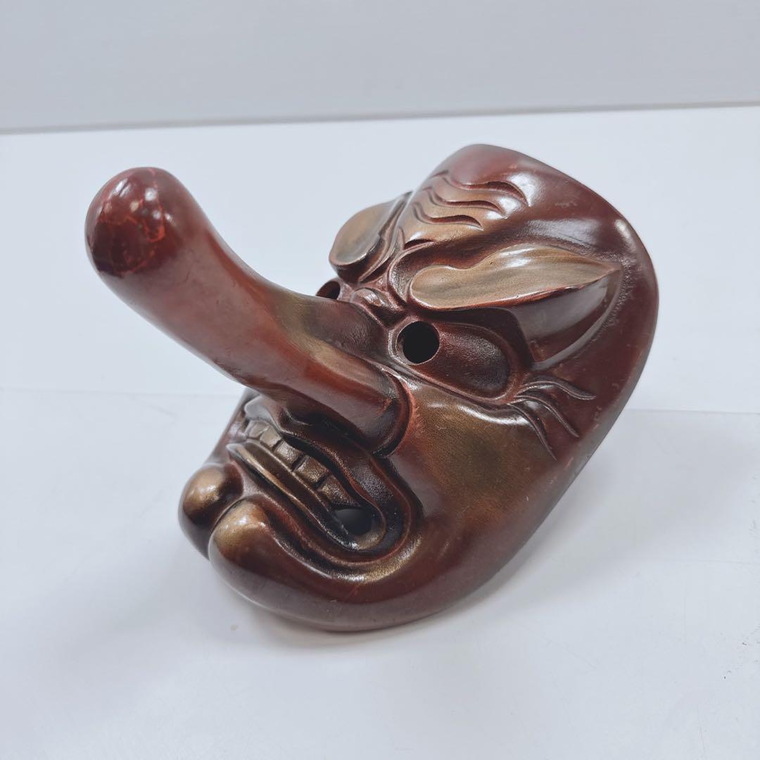 k1810 天狗　お面　鉄製