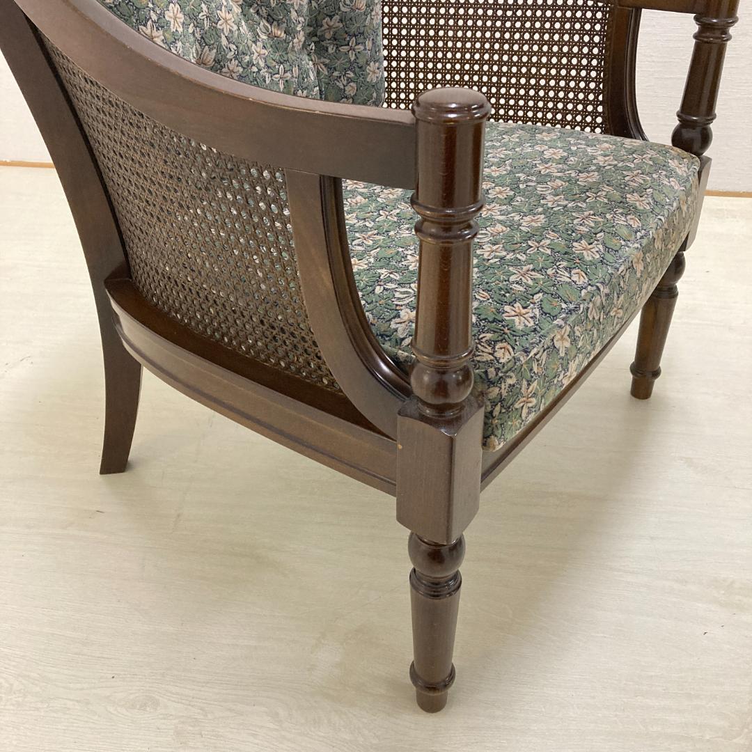 【カリモク】コロニアル　一人掛けソファ　シングルソファ　椅子　２脚セット