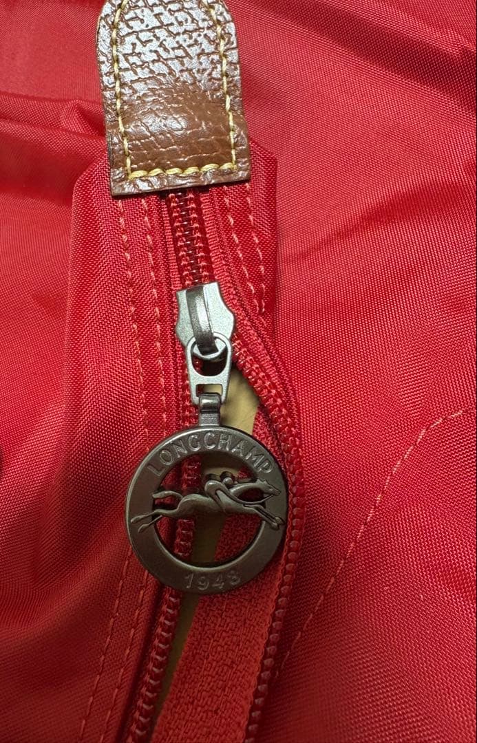 未使用に近い✨【Longchamp】プリアージュ　ボストンバッグ　レッド