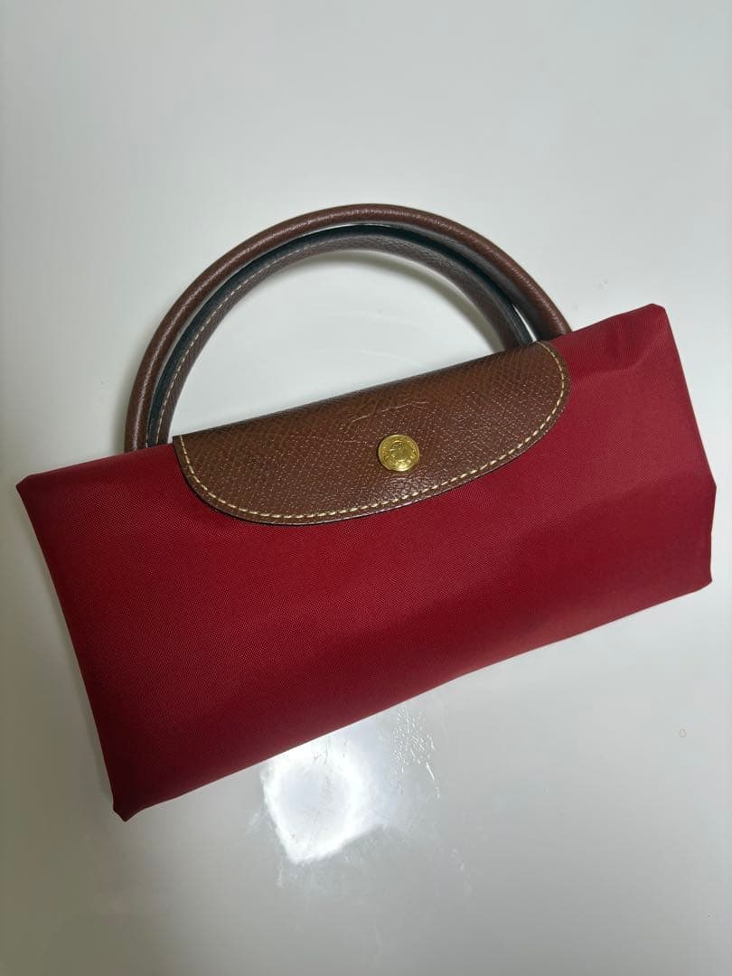 未使用に近い✨【Longchamp】プリアージュ　ボストンバッグ　レッド