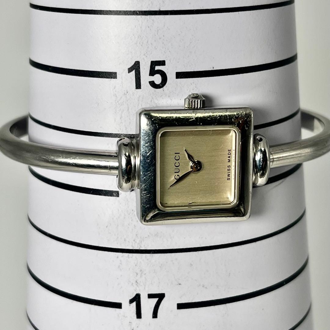 【稼働品】グッチ 1900 L バングルウォッチ ドレス 腕時計 スクエア