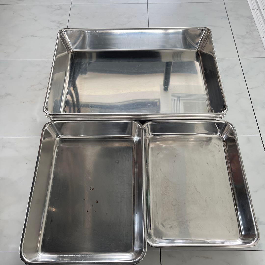 ステンレス製 深型組バット 業務用　まとめ売り