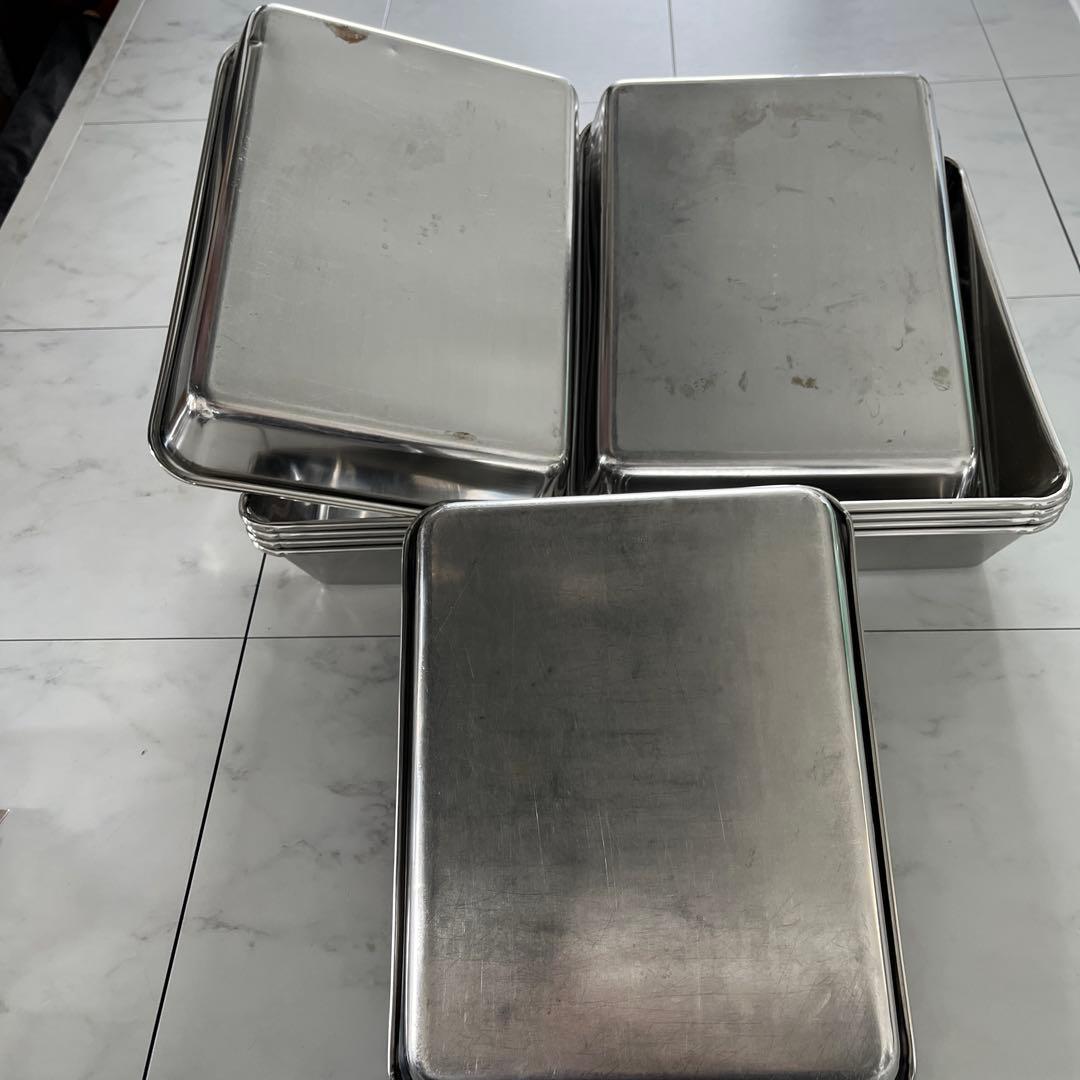 ステンレス製 深型組バット 業務用　まとめ売り