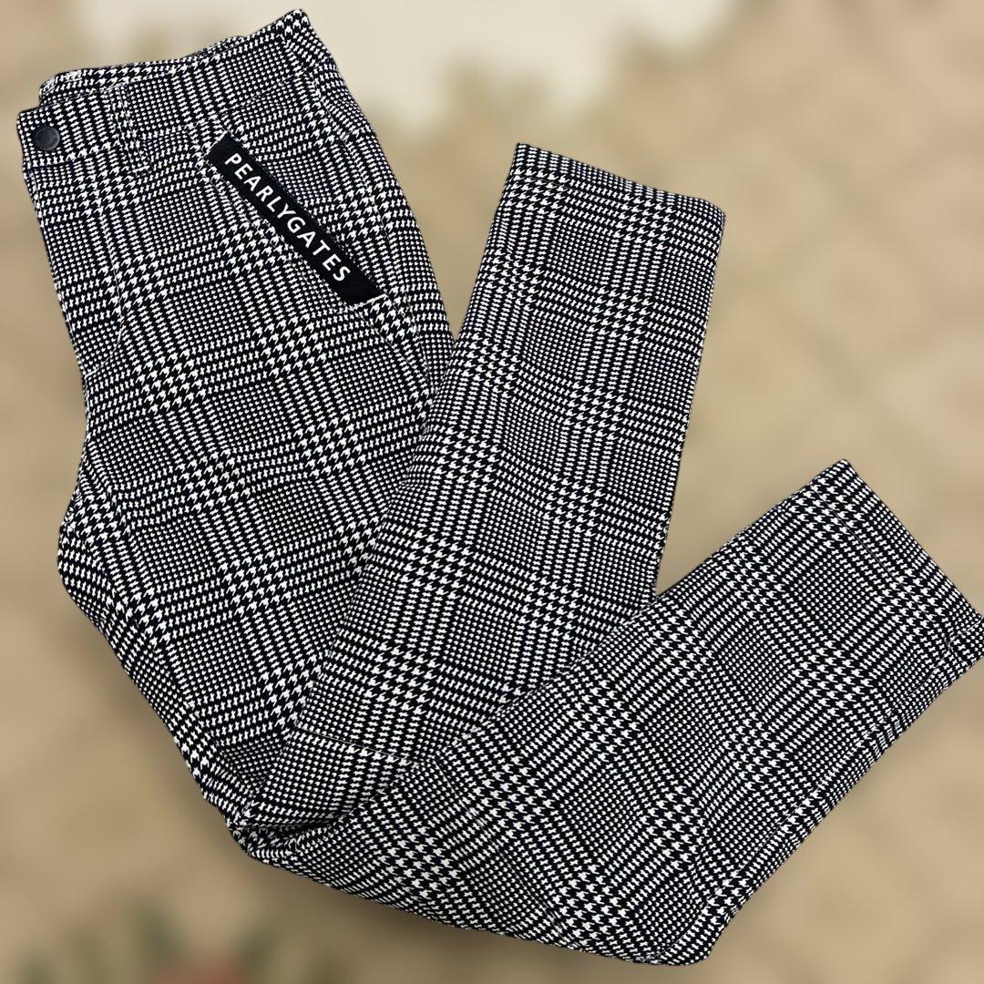 PEARL GATES チェック柄スリムパンツ極美品00