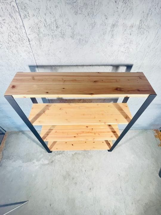 シェルフ　棚 ラック　アイアン家具　無垢