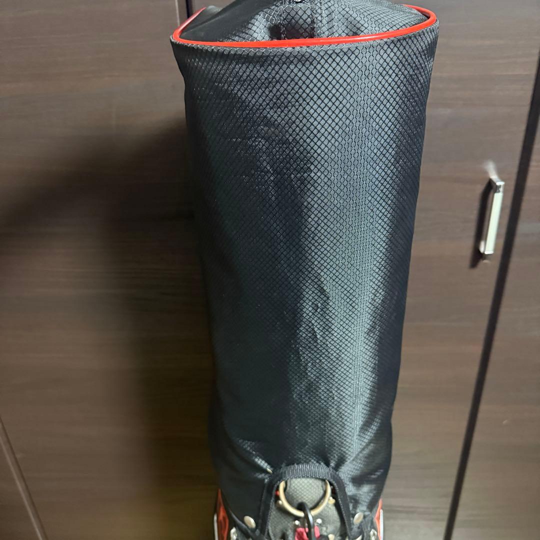 le coq sportif キャディバッグ ゴルフバッグ ブラック/レッド