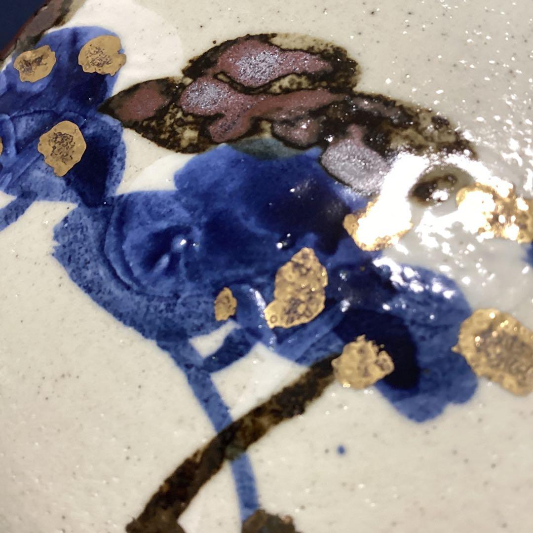 乾山写松絵金箔ちらし蓋物10客　　新品未使用