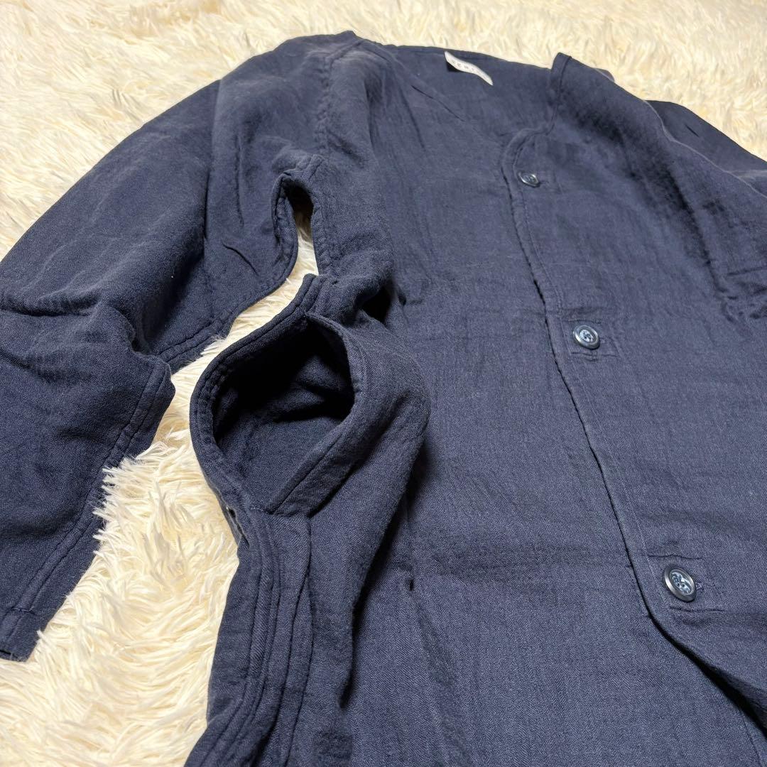 新品　訳あり　マシュマロワッフルガーゼ　ロングカーディガン ユニセックス　S