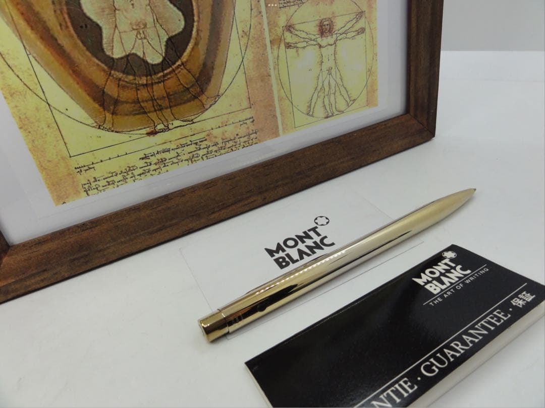 モンブラン⭐️レオナルド総金張りチタンTitaniumNo20280⭐️人間工学形状