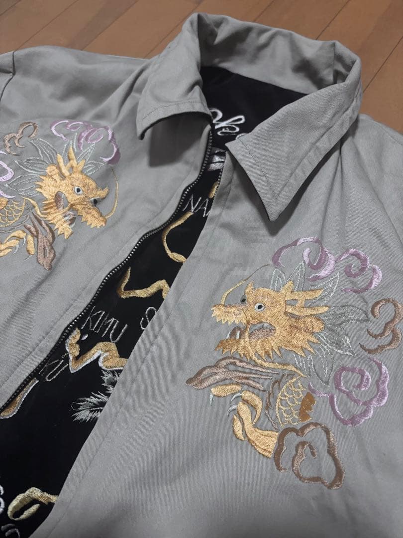 90s テーラー東洋 スカジャン SOUVENIR JACKET ベロア 別珍