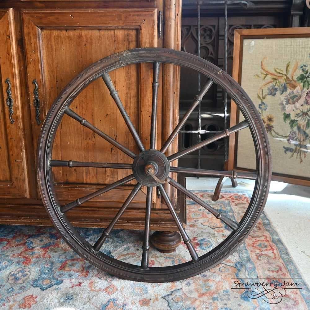 L3710-31 英国アンティーク ヴィクトリアン ガーデンホイール 車輪