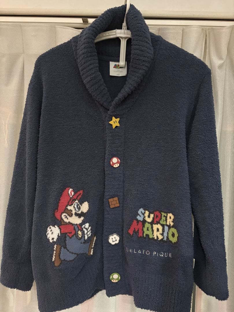 ジェラードピケ　ジェラピケ　限定　スーパーマリオ　カーディガン　ルームウェア