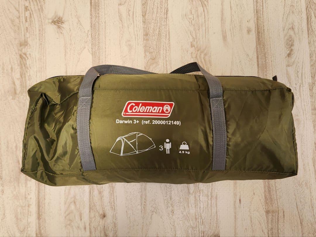 (2回のみ使用)平行輸入品 Coleman Darwin 3+ キャンプテント