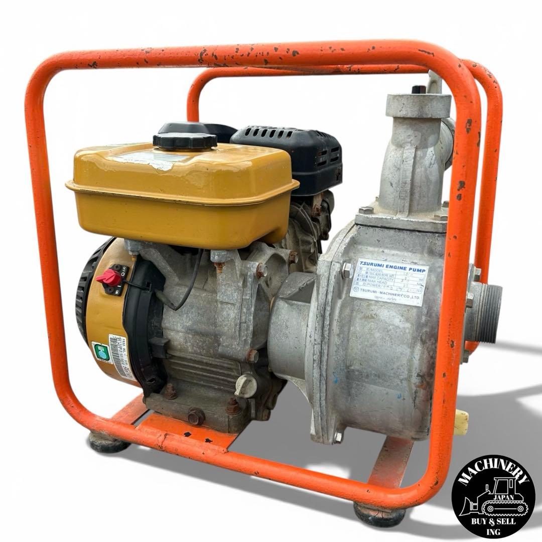 【状態良好】エンジンポンプ　TSURUMI　LA50A　2011年製　ホース付属